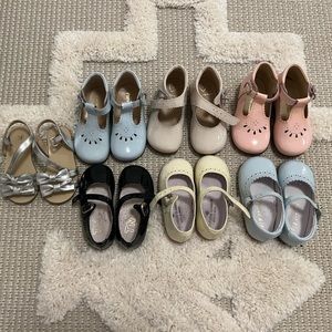 Selection of dress shoes for baby girl.  Size EUR 21.